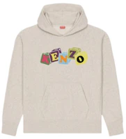 KENZO SS23 Boke Boy Logo Graphic Hoodie Men’s Light Gray FD55SW4964MF-93 KENZO SS23 Boke Boy Logo Graphic Hoodie Men’s Light Gray FD55SW4964MF-93