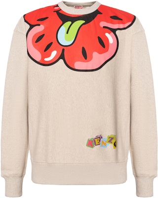 KENZO SS23 BOKE Floral Print Crewneck Long Sleeve Sweatshirt Men’s Light Grey FD55SW4764MB-93 Buy KENZO SS23 BOKE Floral Print Crewneck Long Sleeve Sweatshirt Men’s Light Grey FD55SW4764MB-93