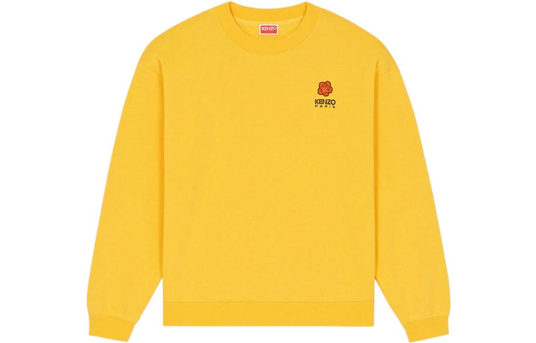 KENZO SS23 Boke Flower Crewneck Pullover Sweatshirt Yellow () FD55SW4404MF-40