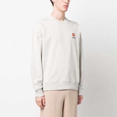 KENZO SS23 Boke Flower Crewneck Sweatshirt Lelaki Kelabu Muda FD55SW4404MF-93 Purchase KENZO SS23 Boke Flower Crewneck Sweatshirt Lelaki Kelabu Muda FD55SW4404MF-93