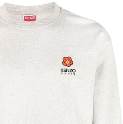 KENZO SS23 Boke Flower Crewneck Sweatshirt Lelaki Kelabu Muda FD55SW4404MF-93 Sizing KENZO SS23 Boke Flower Crewneck Sweatshirt Lelaki Kelabu Muda FD55SW4404MF-93