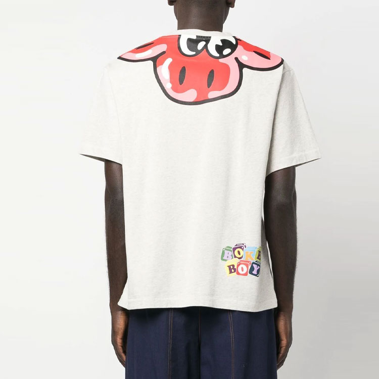 KENZO SS23 Cartoon Letter Print Crewneck Grey T-Shirt . FD55TS4564SY-93 圖 4