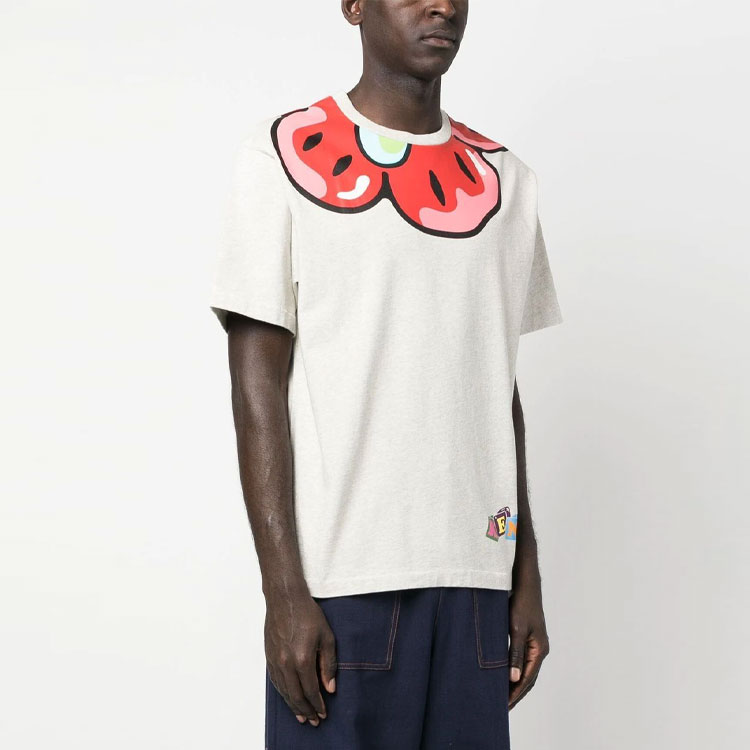 KENZO SS23 Cartoon Letter Print Crewneck Grey T-Shirt . FD55TS4564SY-93 圖 5