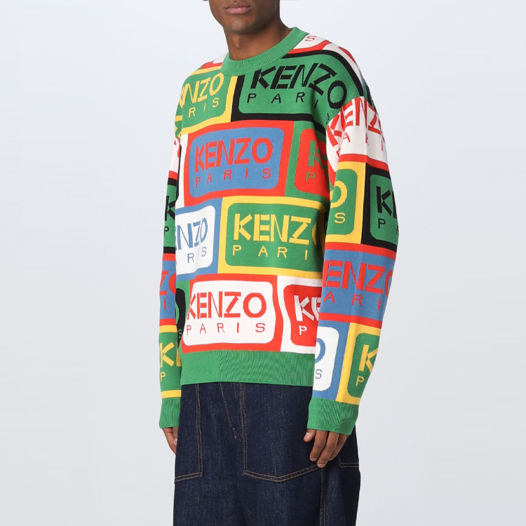 Details for KENZO SS23 拼色字母 Logo 針織毛衣 多色款 FD55PU3593CD-MU