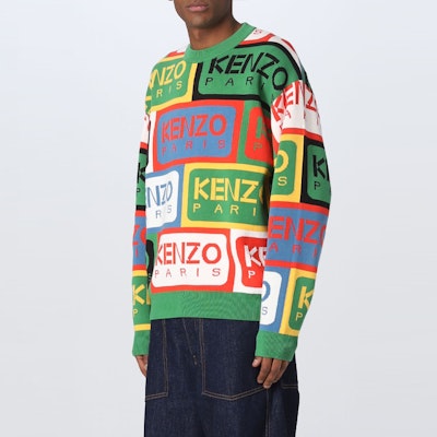 KENZO SS23 拼色字母 Logo 針織毛衣 多色款 FD55PU3593CD-MU Details for KENZO SS23 拼色字母 Logo 針織毛衣 多色款 FD55PU3593CD-MU