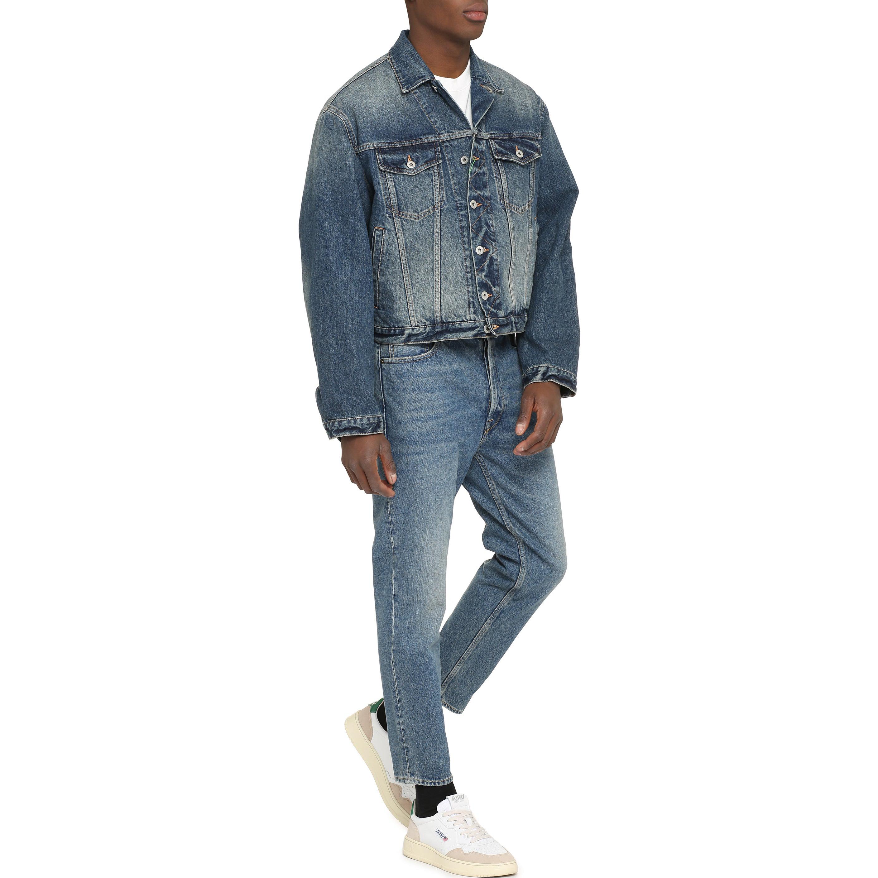 Purchase KENZO SS23 漸層純色長袖牛仔外套 藍色 FD55DV3026A3-DS