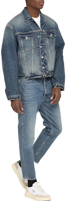 KENZO SS23 漸層純色長袖牛仔外套 藍色 FD55DV3026A3-DS Purchase KENZO SS23 漸層純色長袖牛仔外套 藍色 FD55DV3026A3-DS