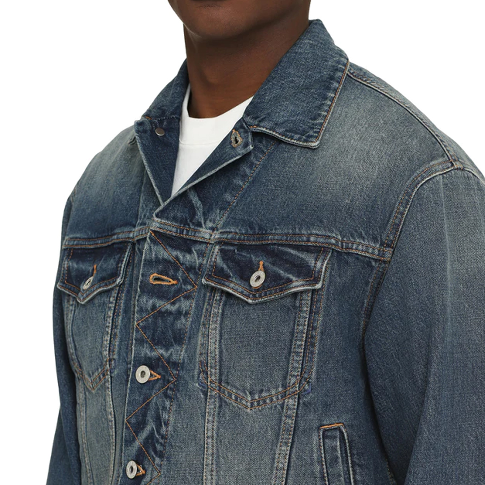 Details for KENZO SS23 漸層純色長袖牛仔外套 藍色 FD55DV3026A3-DS