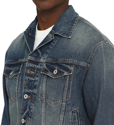 KENZO SS23 漸層純色長袖牛仔外套 藍色 FD55DV3026A3-DS Details for KENZO SS23 漸層純色長袖牛仔外套 藍色 FD55DV3026A3-DS