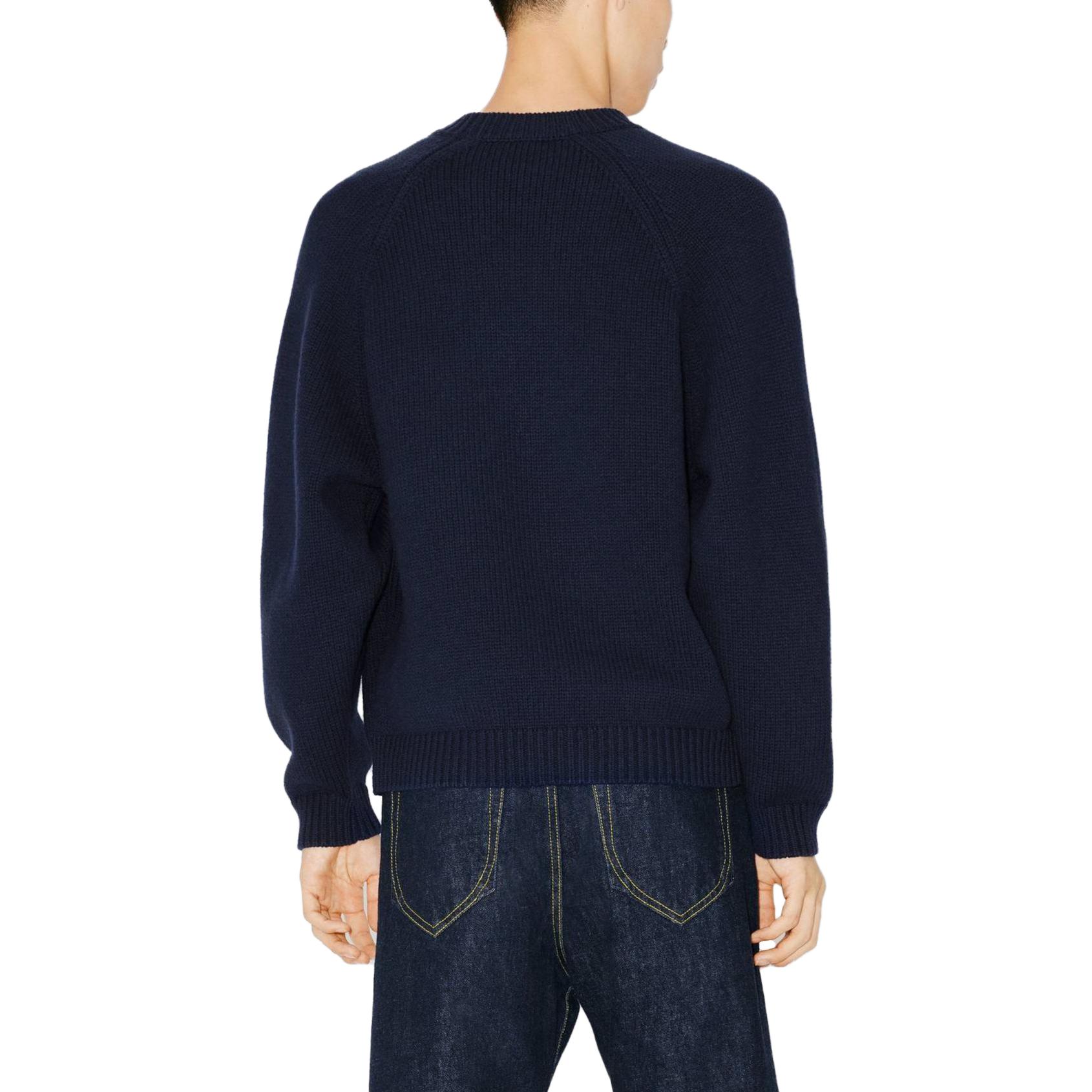 KENZO SS23 Floral Letter Print Crewneck Sweater Midnight Blue - . FD65PU4103BC-77 圖 6