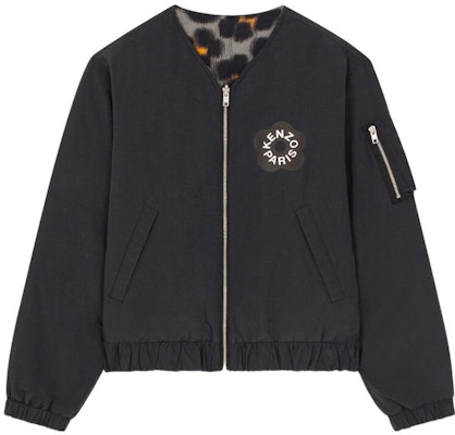 KENZO SS23 Floral Print Reversible Bomber Jacket Black Fashion. FD55BL1329ND-99J Buy KENZO SS23 Floral Print Reversible Bomber Jacket Black Fashion. FD55BL1329ND-99J