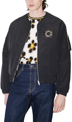 KENZO SS23 Floral Print Reversible Bomber Jacket Black Fashion. FD55BL1329ND-99J Cheap KENZO SS23 Floral Print Reversible Bomber Jacket Black Fashion. FD55BL1329ND-99J