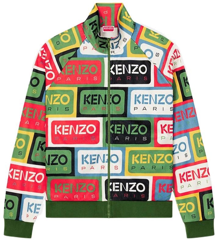 kenzo-ss-23-green-all-over-logo-zip-up-jacket-long-sleeve-fd-55-sw-4884-ie-mu