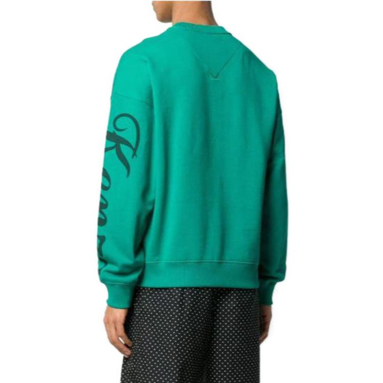 Shop KENZO SS23 Sudadera Verde Bordado Estampado Cuello Redondo para Hombre. F955SW0904ME-57