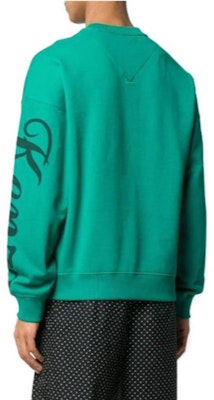 KENZO SS23 男款綠色刺繡印花圓領套頭衛衣 F955SW0904ME-57 Shop KENZO SS23 男款綠色刺繡印花圓領套頭衛衣 F955SW0904ME-57