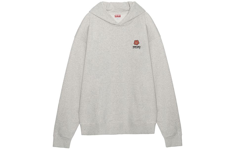 Order KENZO SS23 男款灰色花卉Logo印花連帽衫. FD55SW4414MF-93