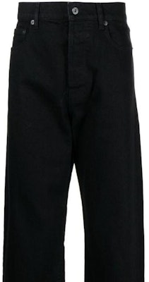 KENZO SS23 High-Waisted Straight-Leg Jeans Black. FD55DP3316C1-BM Details for KENZO SS23 High-Waisted Straight-Leg Jeans Black. FD55DP3316C1-BM