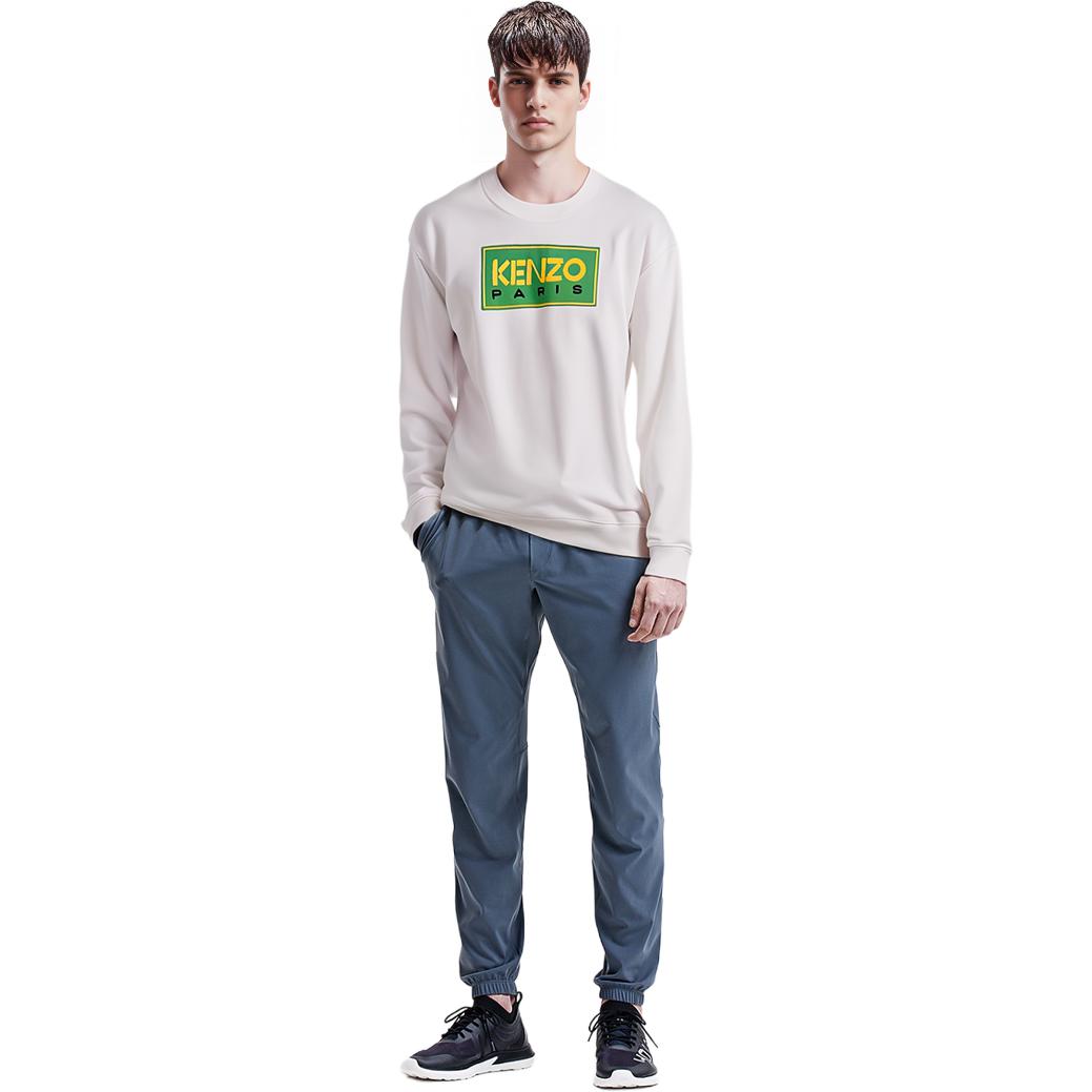 Shop KENZO SS23 Letter Print Crewneck Long Sleeve Sweatshirt Unisex White. FD52SW0384MF-01