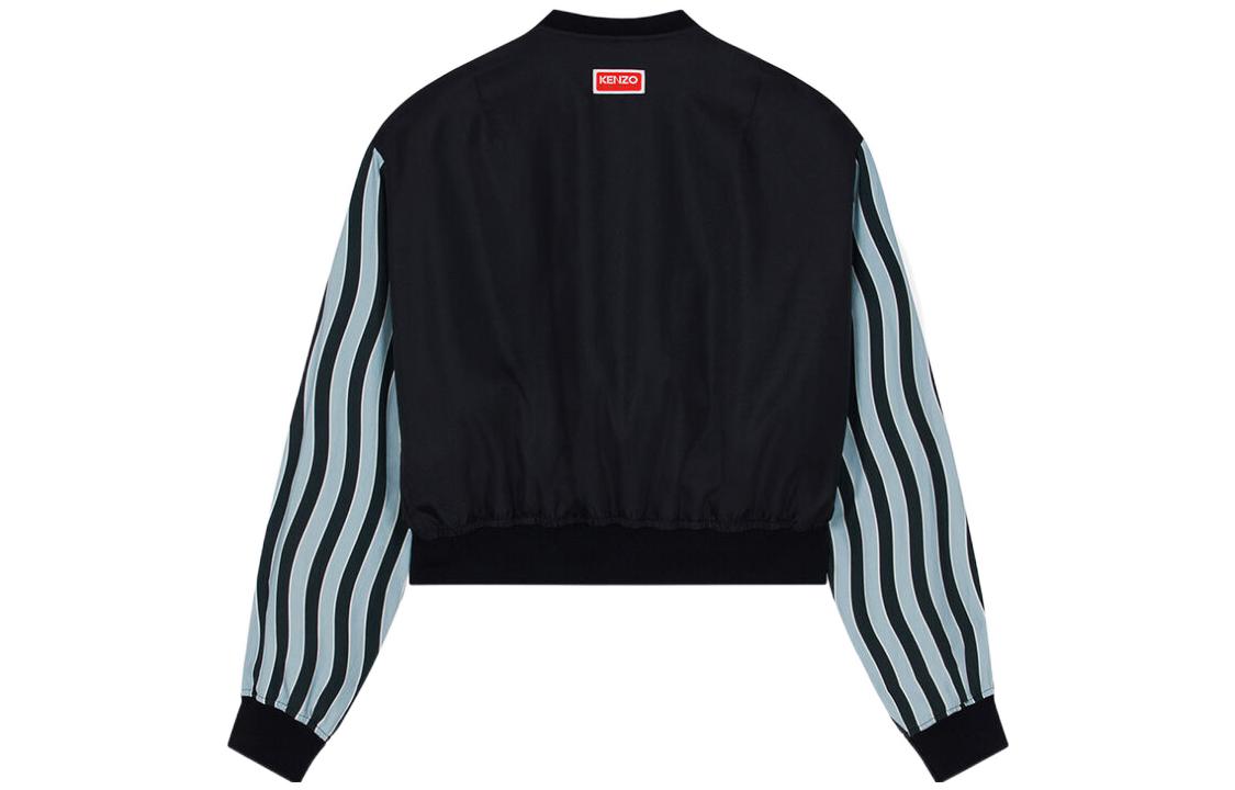 Lookbook KENZO SS23 Logo Patch Wave Striped Jacket Menswear Blue FD55BL1419OA-77