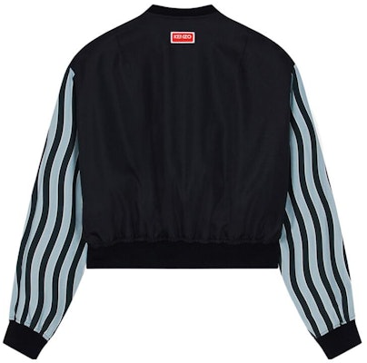 KENZO SS23 Logo Patch Wave Striped Jacket Menswear Blue FD55BL1419OA-77 Lookbook KENZO SS23 Logo Patch Wave Striped Jacket Menswear Blue FD55BL1419OA-77