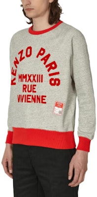 KENZO SS23 Logo Print Crewneck Long Sleeve Sweatshirt Grey . FD55SW4864MG-94 Purchase KENZO SS23 Logo Print Crewneck Long Sleeve Sweatshirt Grey . FD55SW4864MG-94