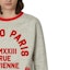 Sizing KENZO SS23 Logo Print Crewneck Long Sleeve Sweatshirt Grey . FD55SW4864MG-94