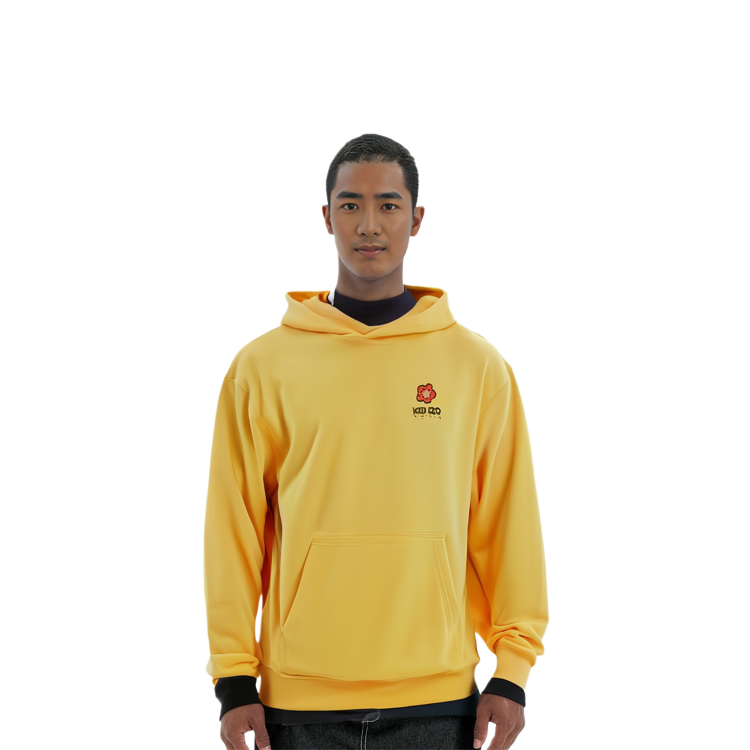 KENZO SS23 Logo Print Hoodie Gold Yellow  Sweatshirt. FD55SW4444ME-40 圖 4