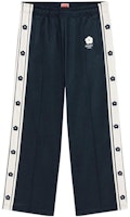 KENZO SS23 Logo Straight-Leg Knit Sweatpants Midnight Blue Casual Wear FD55PA7474IE-77 KENZO SS23 Logo Straight-Leg Knit Sweatpants Midnight Blue Casual Wear FD55PA7474IE-77