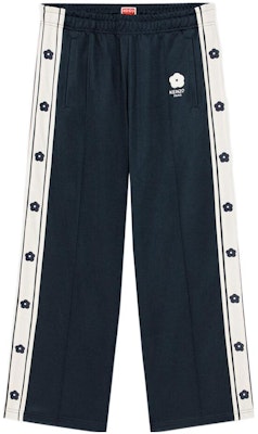 KENZO SS23 Logo Straight-Leg Knit Sweatpants Midnight Blue Casual Wear FD55PA7474IE-77 Order KENZO SS23 Logo Straight-Leg Knit Sweatpants Midnight Blue Casual Wear FD55PA7474IE-77