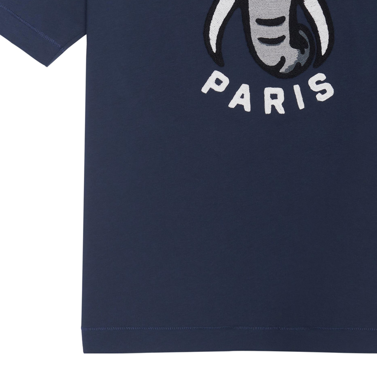 Sizing KENZO SS23午夜藍卡通圖案寬鬆版型男士T恤 FD55TS4514SC-77