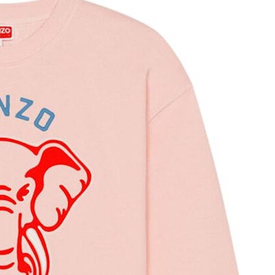 KENZO 男士粉色大象标志印花长袖卫衣 SS23款式 FD62SW0934MF-34 4