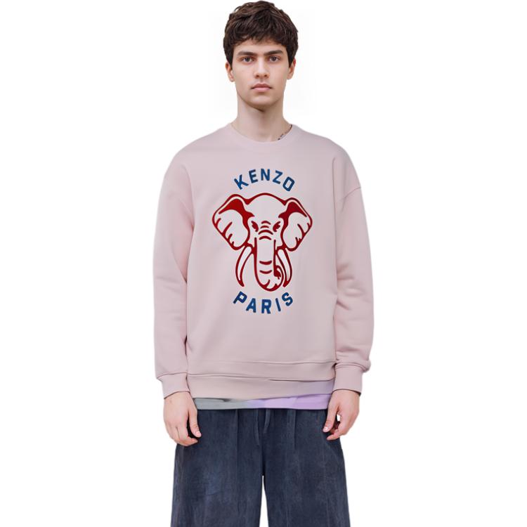 Details for KENZO 男士粉色大象标志印花长袖卫衣 SS23款式 FD62SW0934MF-34