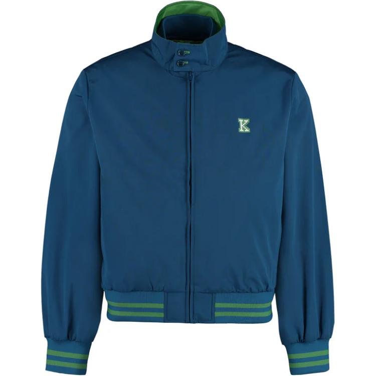 KENZO SS23 Printed Letter Zip Jacket Blue – FD55BL2039NB-73