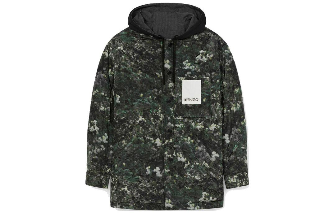 KENZO SS23 Reversible Hooded Jacket Black Men’s FC55OU2601RC-99