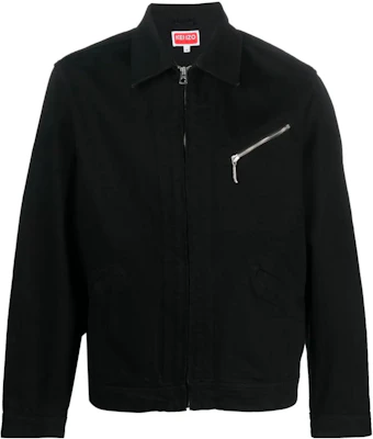KENZO SS23 Solid Color Casual Jacket Black FD55DB1006C1-99 Order KENZO SS23 Solid Color Casual Jacket Black FD55DB1006C1-99