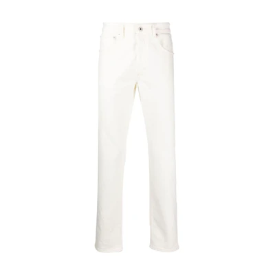 KENZO SS23 White High-Waisted Straight-Leg Casual Pants Men FD55DP1016D2-WB