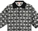 Sizing KENZO SS24 Black Checkered Button-Up Short Sleeve Polo Shirt. FE65PU4783CA-99J