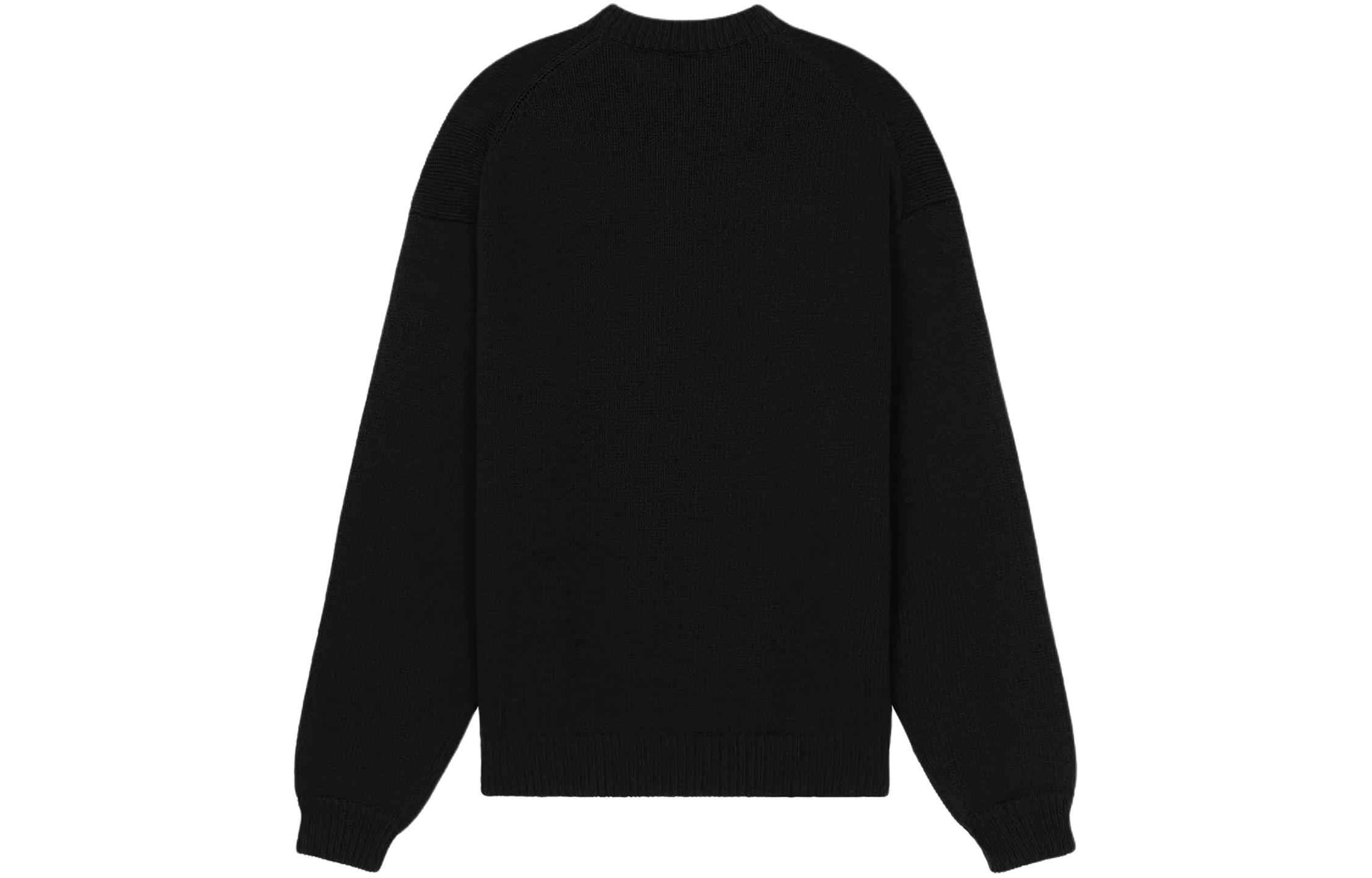 KENZO SS24  Black Crewneck Sweater with Logo Print Long Sleeves. FD55PU3833LA-99 圖 3