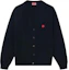 Order KENZO SS24 Cardigan Negro con Bordado Floral en Cuello en V. FE65CA4853LC-99J