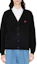 Purchase KENZO SS24 Cardigan Negro con Bordado Floral en Cuello en V. FE65CA4853LC-99J