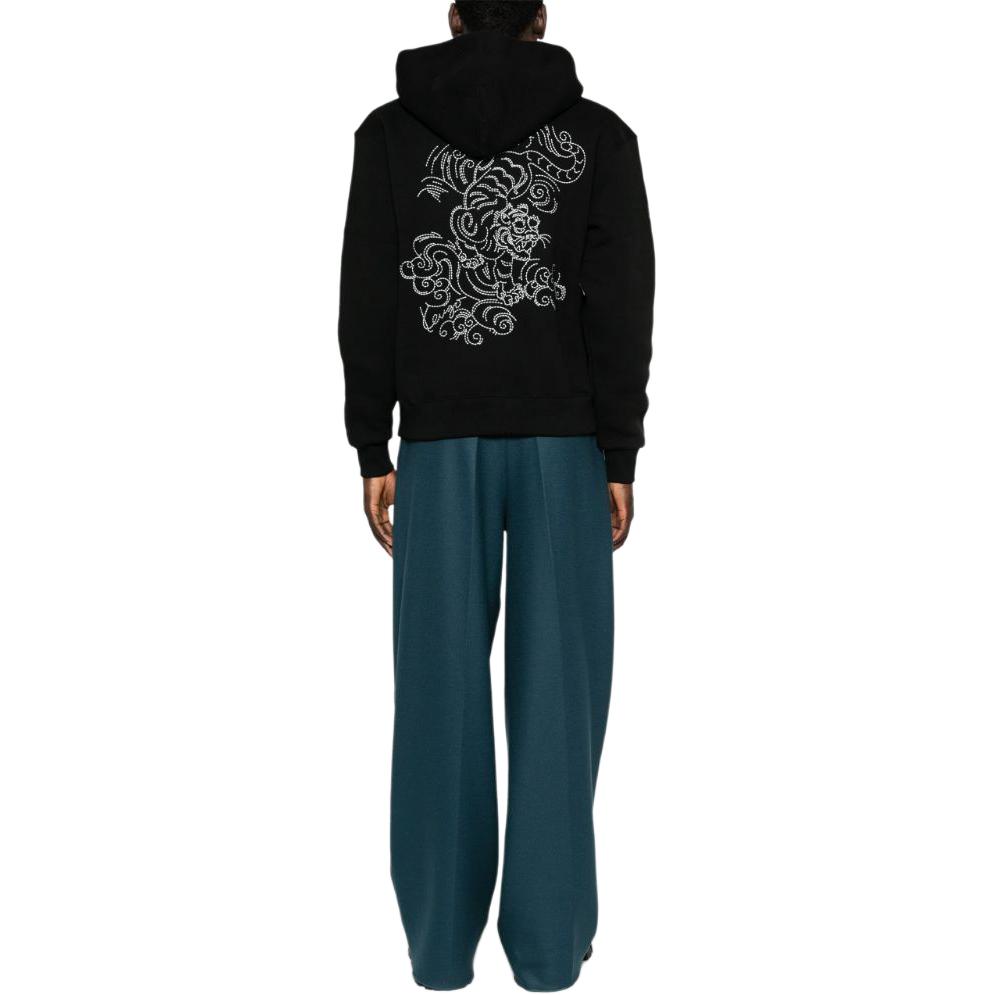KENZO SS24  Black Hoodie with Embroidered Letter Logo. FE65SW2194MB-99J 圖 4