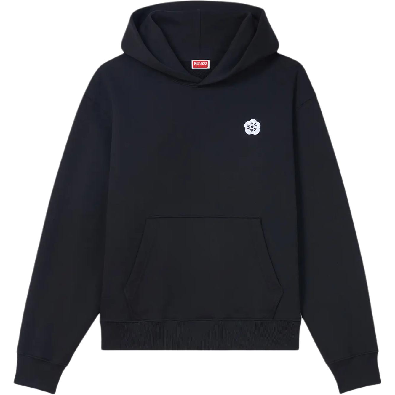 Order KENZO SS24  Black Hoodie with Logo Print Design. FE65SW2214MG-99J