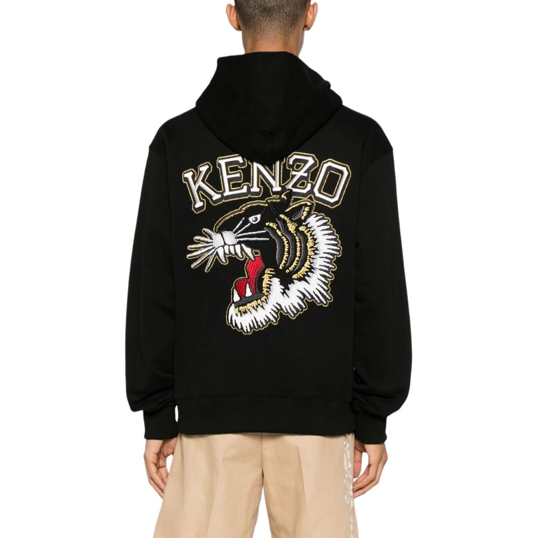 KENZO SS24  Black Hoodie with Logo Tiger Embroidery FD65SW1254MF-99J 圖 4