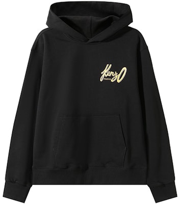 KENZO SS24 黑色字母標誌印花連帽衫。 FD65SW0874MF-99J Order KENZO SS24 黑色字母標誌印花連帽衫。 FD65SW0874MF-99J