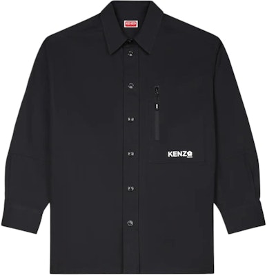 겐조 SS24 블랙 레터 프린트 버튼업 긴팔 셔츠. FE65CH5059LP-99 Buy 겐조 SS24 블랙 레터 프린트 버튼업 긴팔 셔츠. FE65CH5059LP-99