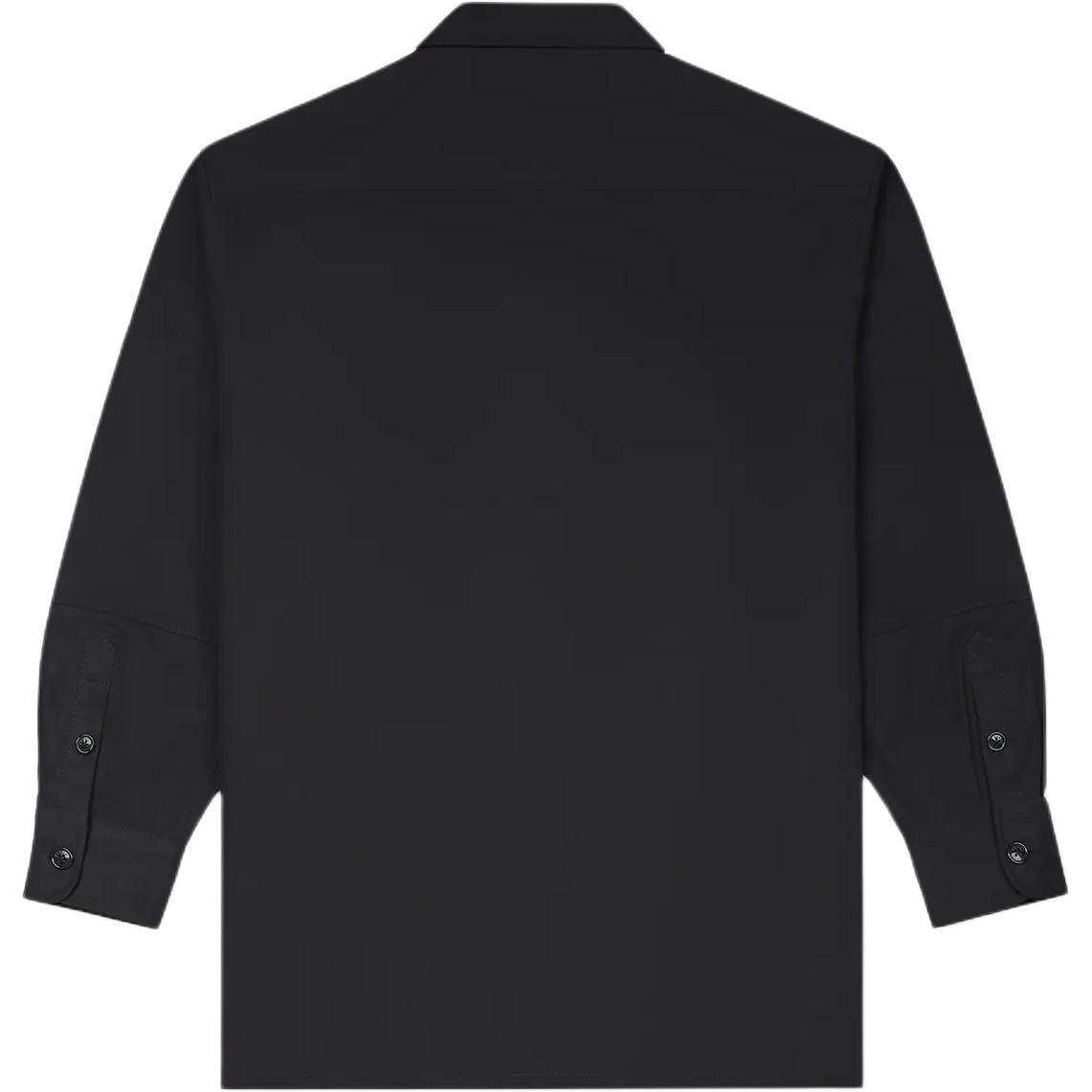 Lookbook 겐조 SS24 블랙 레터 프린트 버튼업 긴팔 셔츠. FE65CH5059LP-99