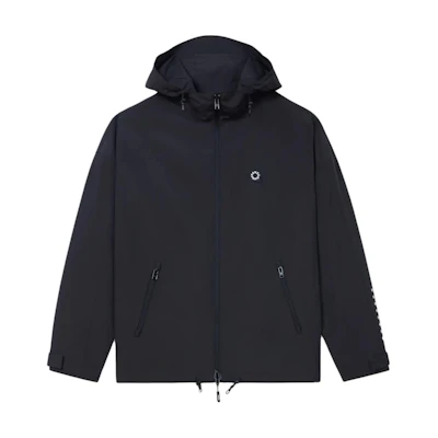 KENZO SS24 Black Logo Zip-Up Hoodie Jacket. FE65BL1719NB-99