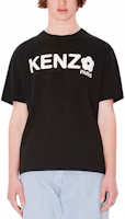 Purchase KENZO SS24 Black Loose Fit Logo Print Crewneck T-Shirt FE65TS4724SG-99J