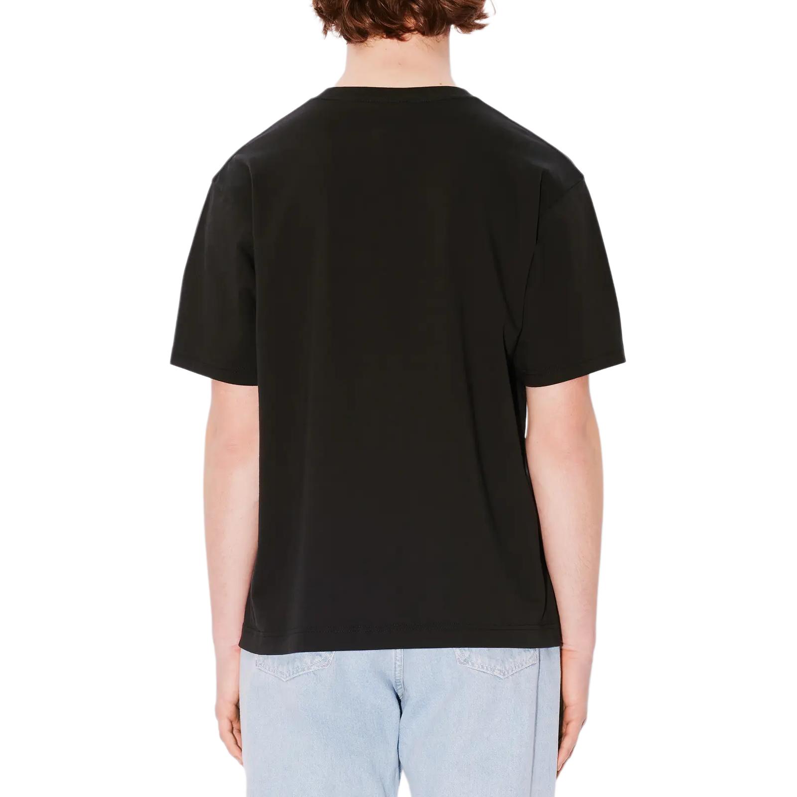 Details for KENZO SS24 Kaos Hitam Loose Fit Logo Print Crewneck. FE65TS4724SG-99J