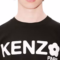 Sizing KENZO SS24 Black Loose Fit Logo Print Crewneck T-Shirt FE65TS4724SG-99J